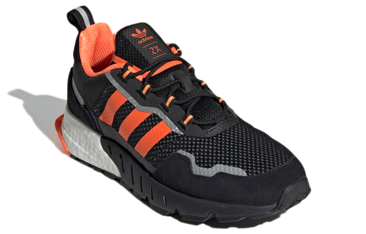Кроссовки adidas originals ZX 1K (черно-оранжевые) — Чёрный / оранжевый — фото 3