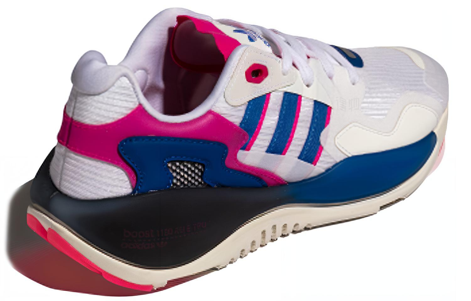 Кроссовки adidas originals ZX Alkyne (бело-розово-синие) — Белый / розовый / синий — фото 4