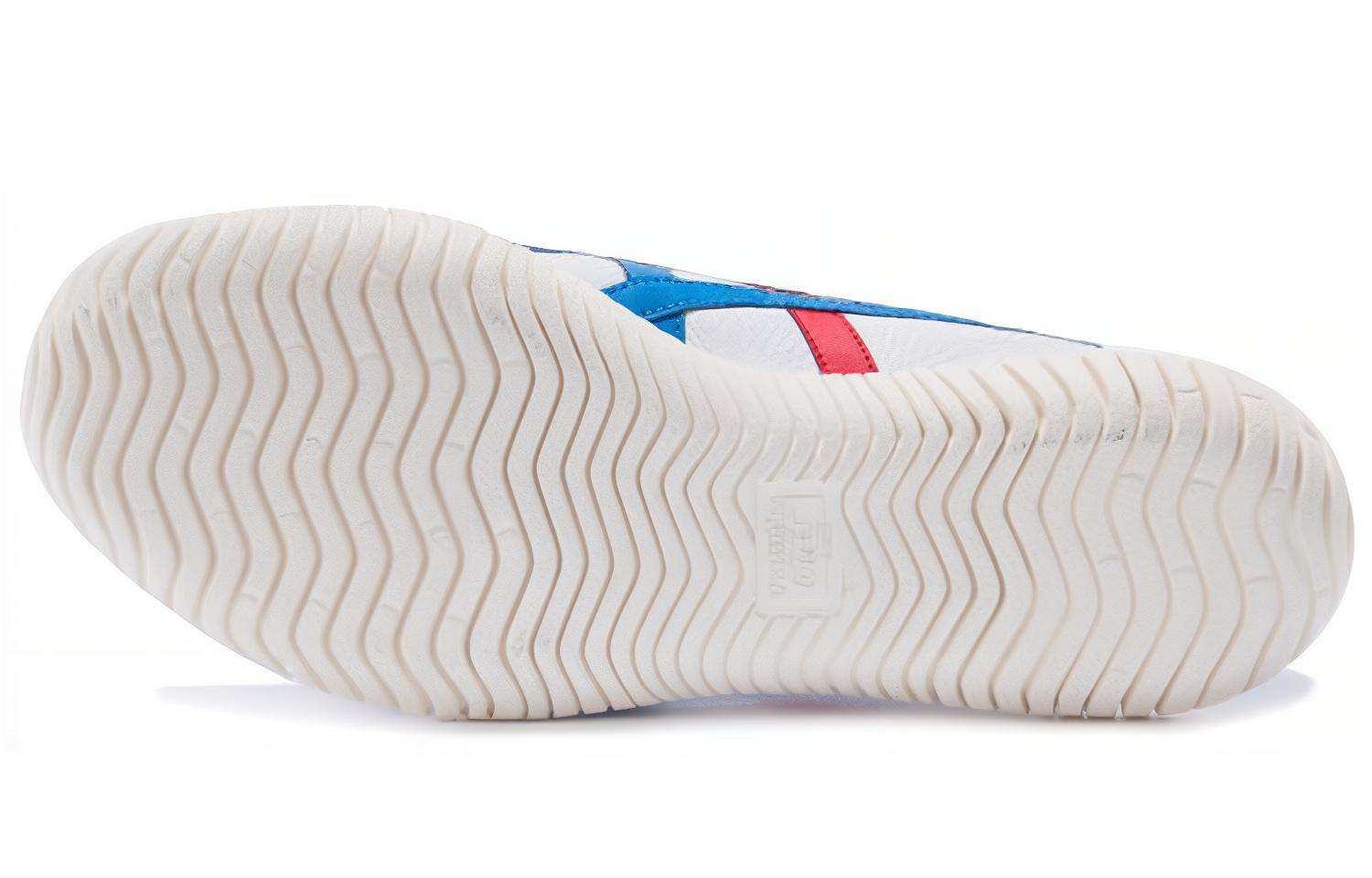 Кеды Onitsuka Tiger Tsunahiki (бело-сине-красные) — Белый / синий / красный — фото 6