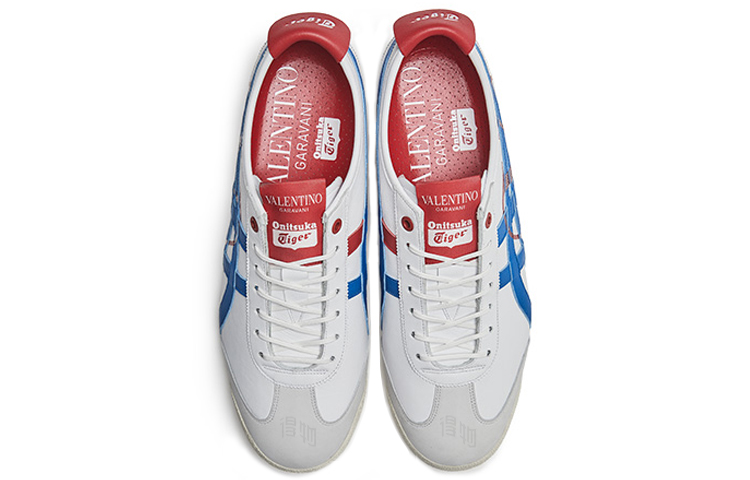 Кеды valentino x Onitsuka Tiger MEXICO 66 (бело-синие) — фото 5