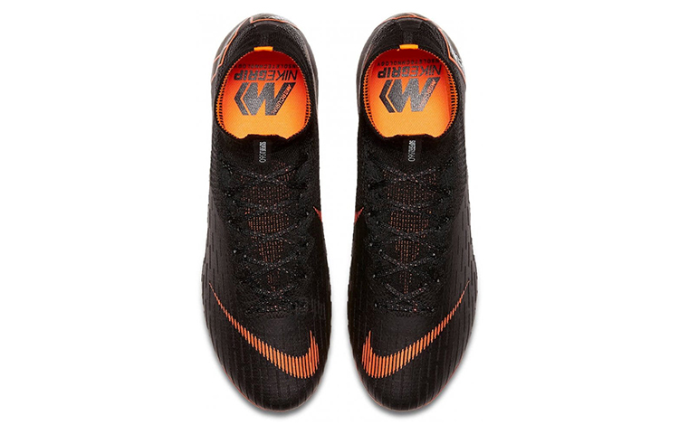 Мужские бутсы Nike Mercurial Superfly 6 360 Elite AG Pro (черно-оранжевые) — фото 4