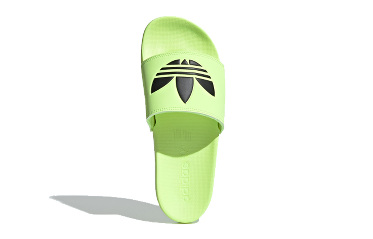 Женские шлепанцы adidas originals Adilette Lite (черно-зеленые) — фото 3