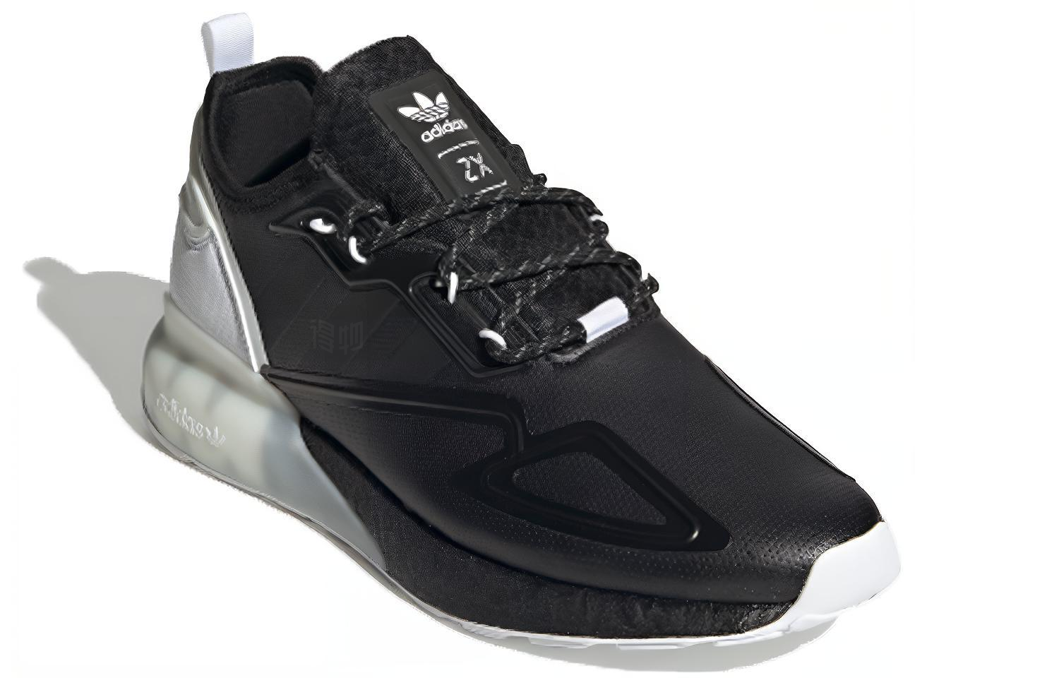Кроссовки adidas originals ZX 2K Boost (черный / белый) — Чёрный / белый — фото 3