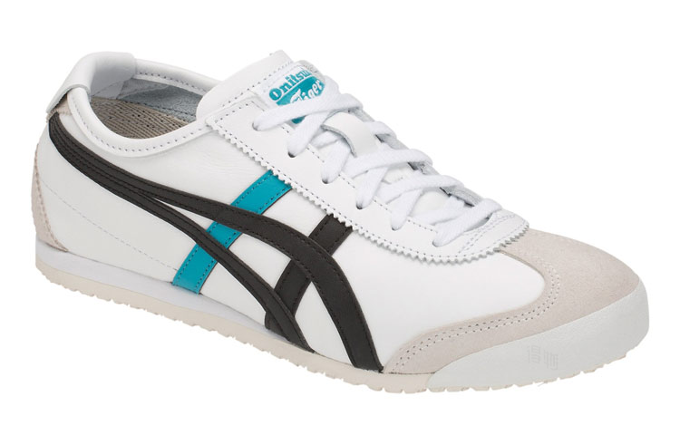 Кроссовки Onitsuka Tiger MEXICO 66 (бело-черно-синие) — фото 3