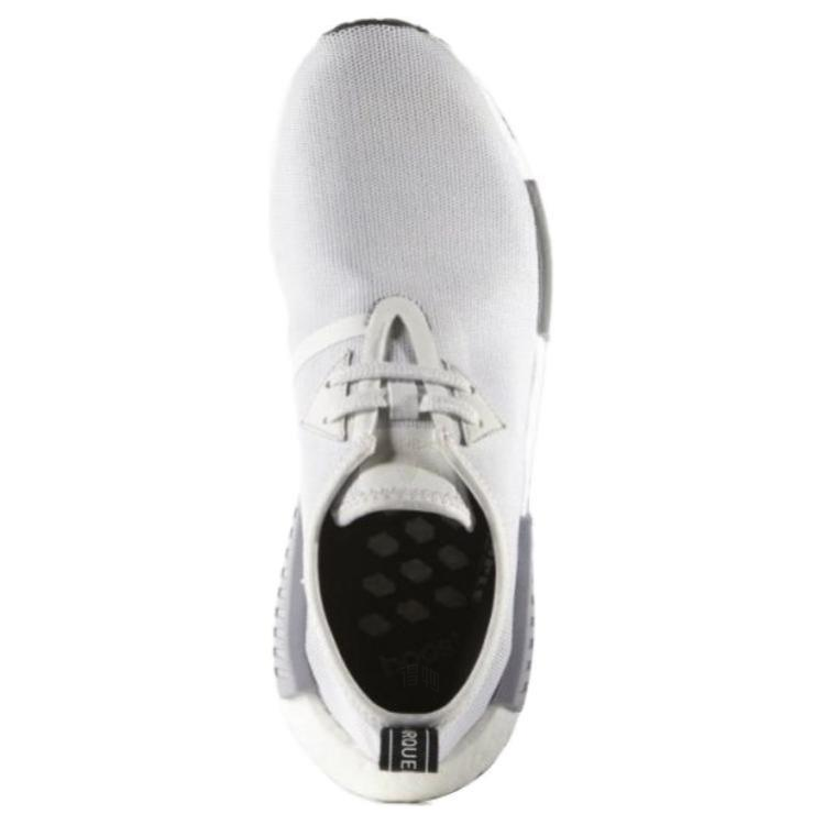 Кроссовки adidas originals NMD Chukka Vintage White (бело-черные) — Белый / чёрный — фото 4