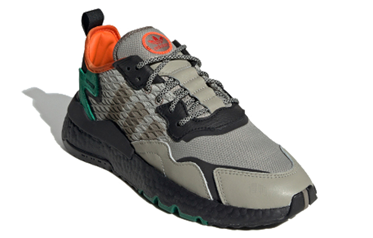 Кроссовки adidas originals Nite Jogger (коричнево-зеленые) — Коричневый / зелёный — фото 2
