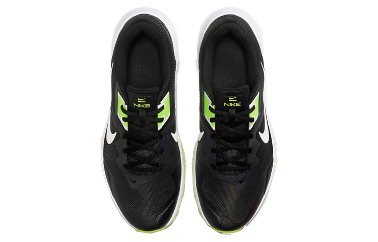 Мужские кроссовки Nike Varsity Compete TR 3 (черно-бело-зеленые) — Чёрныйбелыйзелёный — фото 4