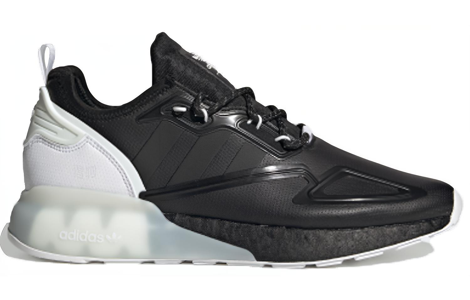 Кроссовки adidas originals ZX 2K Boost (черный / белый) — Чёрный / белый — фото 2