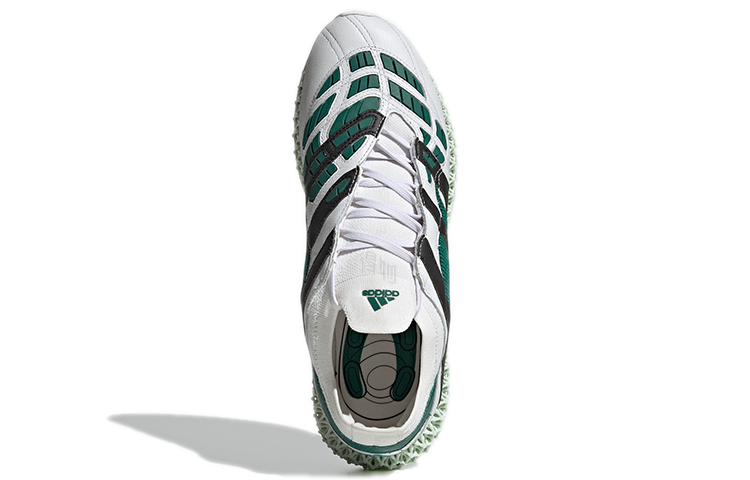 Мужские футбольные бутсы adidas Predator Accelerator (белый / зеленый / черный) — Белый / зелёный / чёрный — фото 5