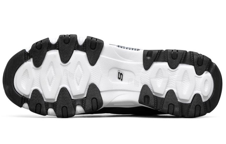 Женские кроссовки Skechers D'Lites 2.0 (черно-белый) — Чёрныйбелый — фото 5