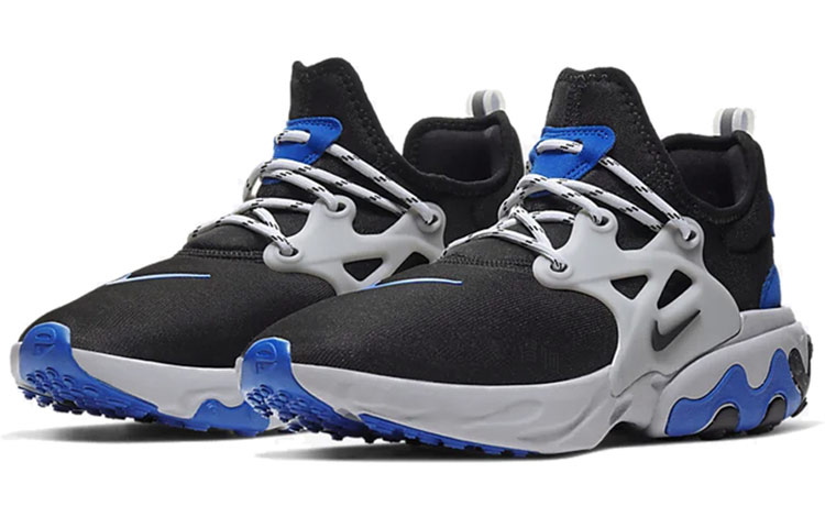 Кроссовки Nike React Presto (черно-синие) — Чёрныйсиний — фото 3