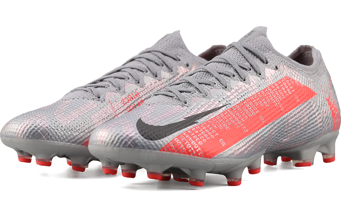 Бутсы Nike Mercurial Vapor 13 Elite AG-Pro (серо-оранжевые) — Серыйоранжевый — фото 3