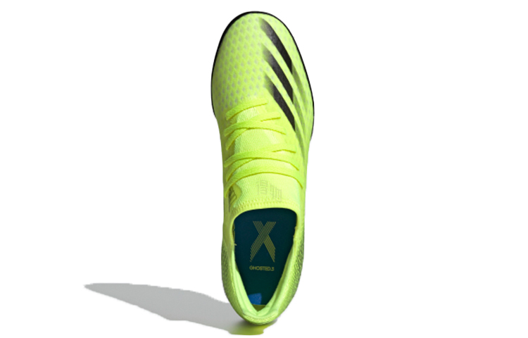 Мужские бутсы adidas X Ghosted.3 TF (зелено-черные) — Зелёный / чёрный — фото 5
