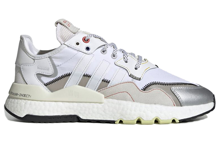 Кеды adidas Originals Nite Jogger (бело-серый) — Белый / серый / серебристый — фото 2