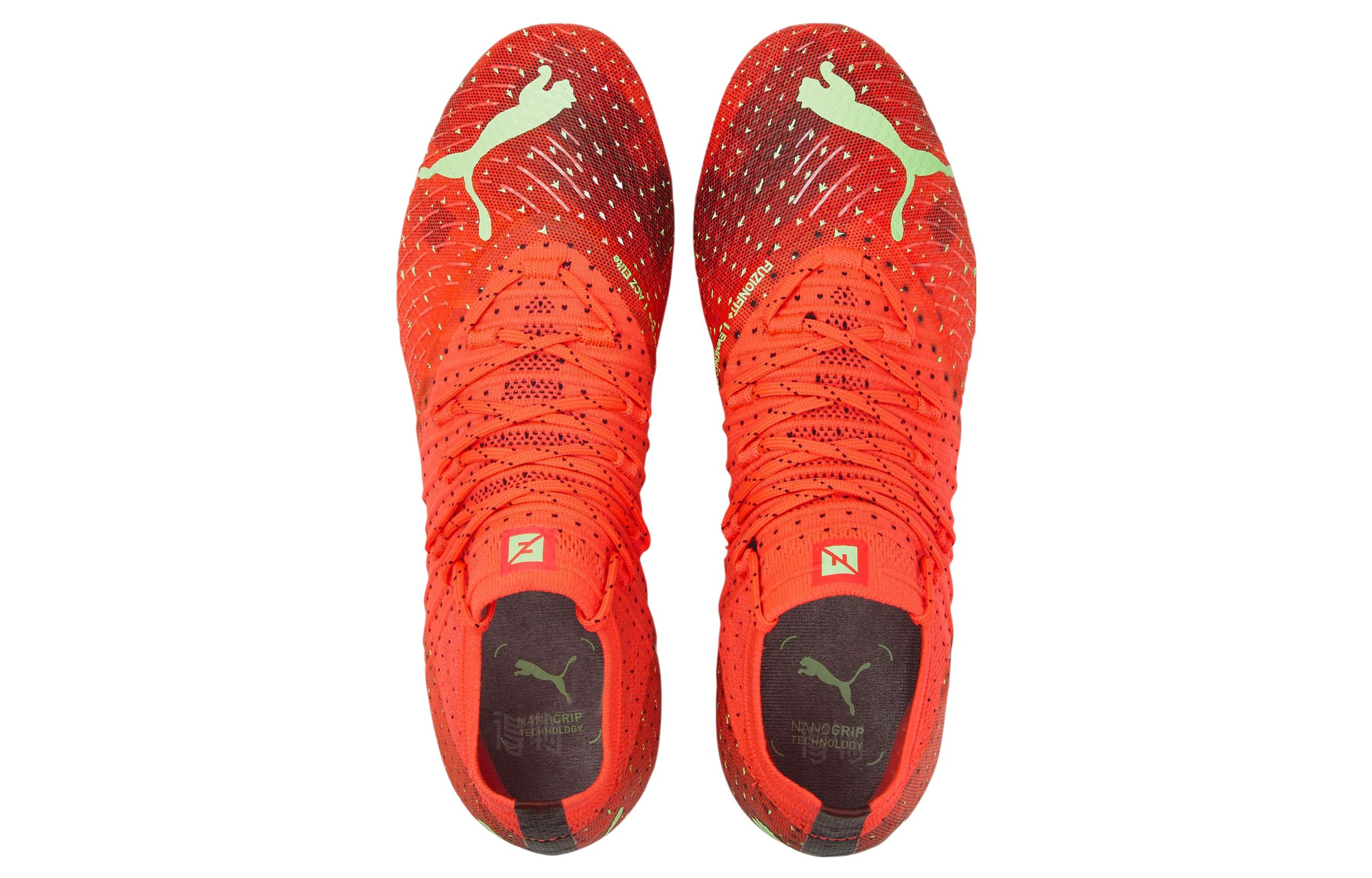 Женские бутсы PUMA Future 1.4 FG/AG (оранжево-желтые) — Оранжевый / жёлтый — фото 4