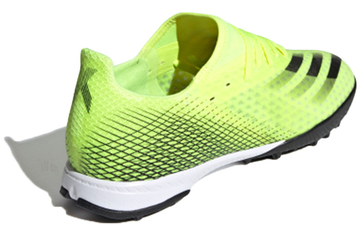 Мужские бутсы adidas X Ghosted.3 TF (зелено-черные) — Зелёный / чёрный — фото 4
