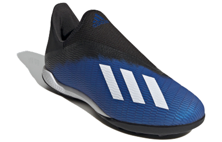 Мужские бутсы adidas X 19.3 (черно-синие) — фото 2