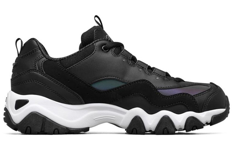 Женские кроссовки Skechers D'Lites 2.0 (черно-белый) — Чёрныйбелый — фото 2