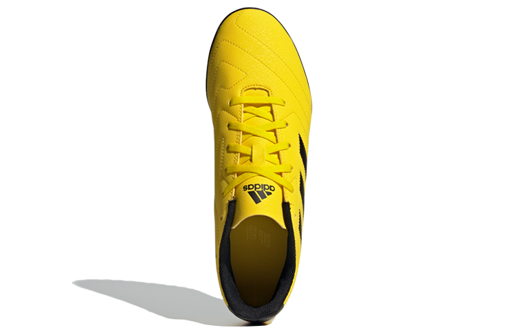 Мужские бутсы adidas Goletto VII Tf (желто-черные) — фото 5
