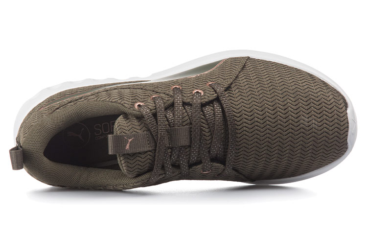 Женские кроссовки PUMA Carson (коричнево-зеленые) — Коричневый / зелёный — фото 4