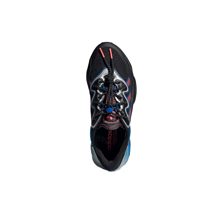 Мужские кроссовки adidas Originals Ozweego (черно-сине-красные) — фото 4