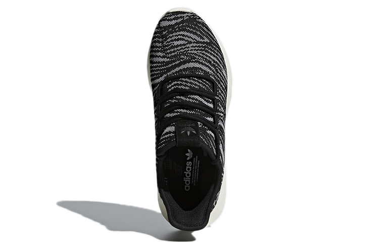 Женские кроссовки adidas originals Tubular Shadow (черные с белым) — Чёрный / белый — фото 5