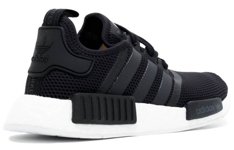 Кроссовки adidas originals NMD_R1 NMD Black Monochrome (черно-белые) — Чёрный / белый — фото 3