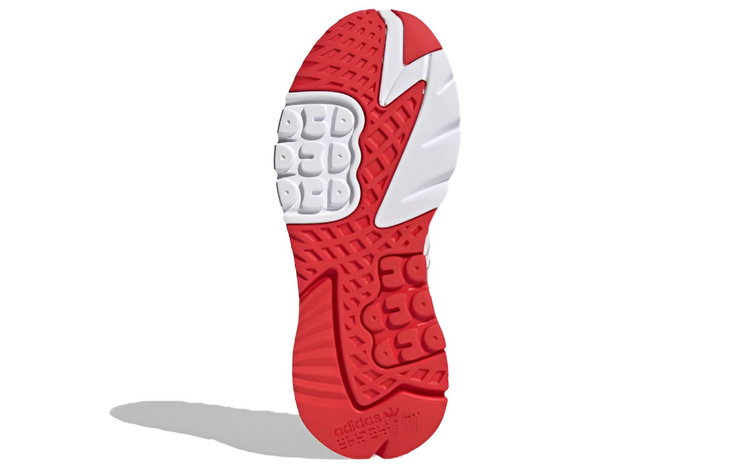 Унисекс кроссовки adidas originals Nite Jogger (бело-серо-черные) — фото 6