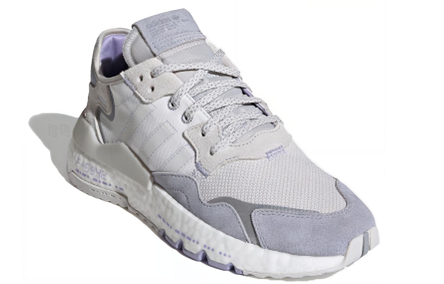 Женские кроссовки adidas originals Nite Jogger (серые / белые) — Серый / белый — фото 3