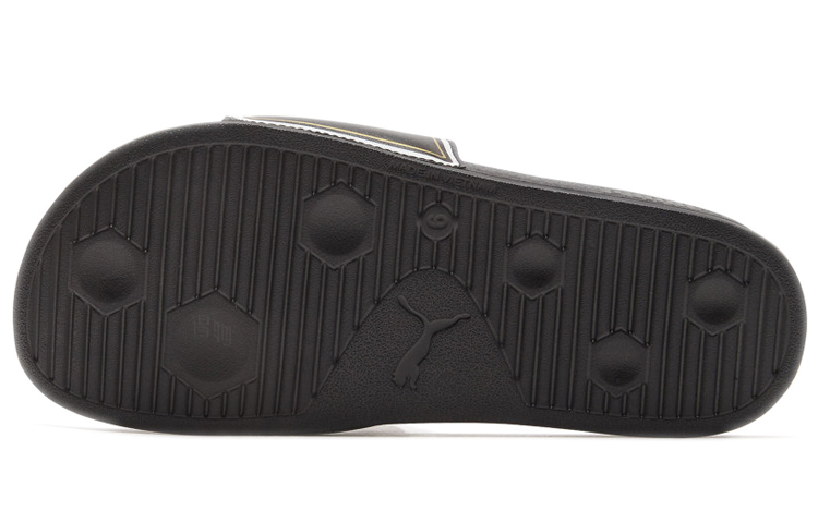 Шлепки PUMA Leadcat Ftr Badges (черные) — Чёрный — фото 6