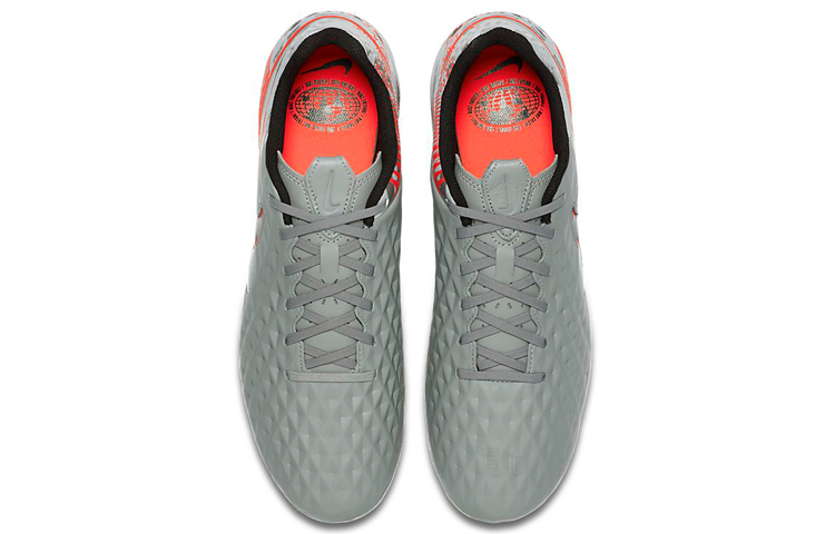 Мужские кроссовки Nike Tiempo Legend 8 Academy MG (серыйоранжевый) — фото 4