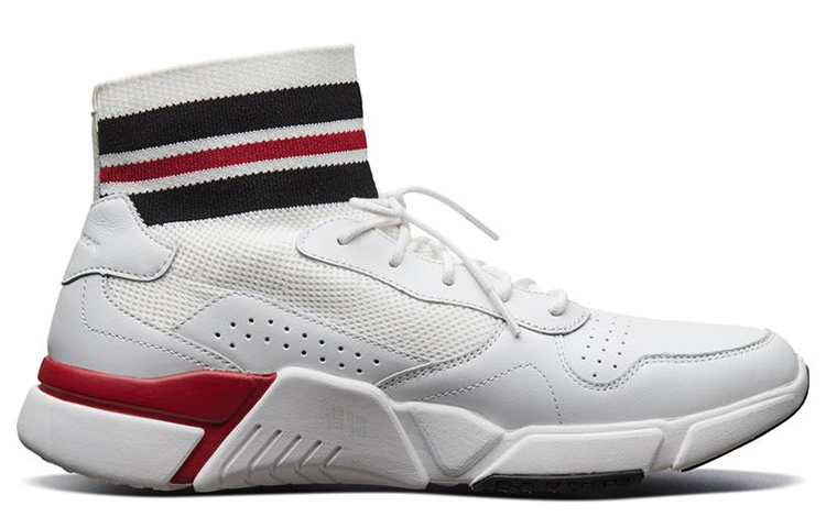 Мужские кроссовки Skechers Block (бело-красные) — фото 2