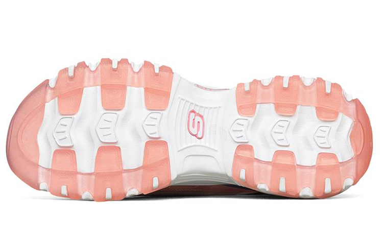 Женские кроссовки Skechers D'LITES 1.0 (розово-сине-желтые) — Розовый / синий / жёлтый — фото 5