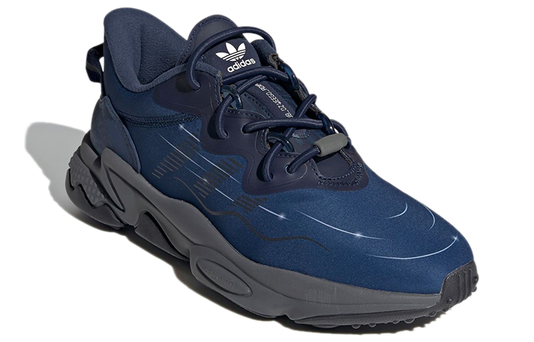 Кроссовки adidas originals Ozweego (сине-серые) — Синий / серый — фото 3