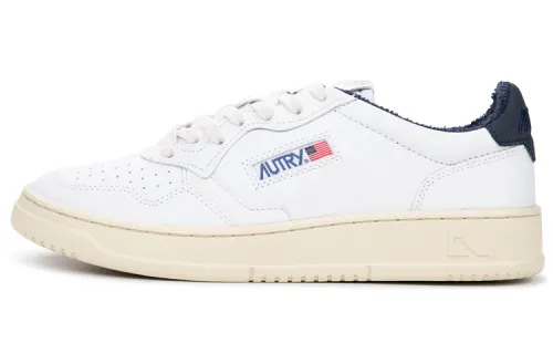 AUTRY Medalist Low Leather 'White Black'
