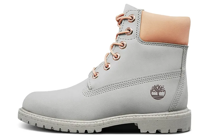 Timberland 6 Inch Premium Leather Boots 'Light Grey' Women's