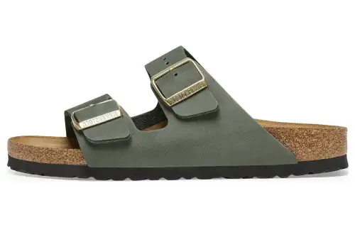 Birkenstock Slide Slippers Women's Light Green Regular