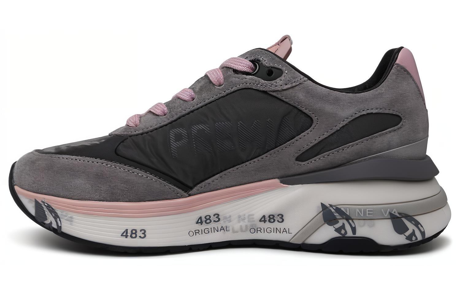 PREMIATA Cow Leather Low top Casual Shoes Women's Gray