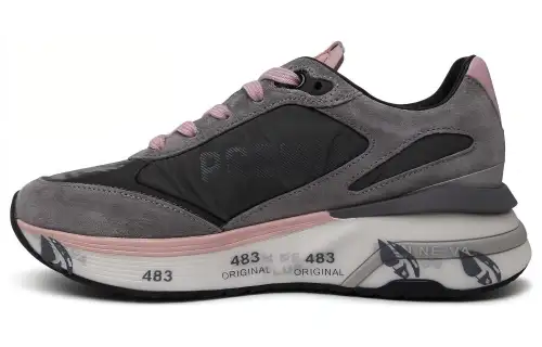 PREMIATA Cow Leather Low top Casual Shoes Women's Gray