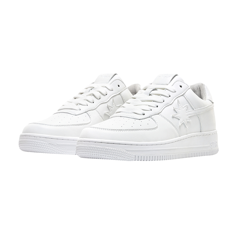 Starwalk Soldier Abrasion Resistant Low top Skateboard Shoes Unisex White