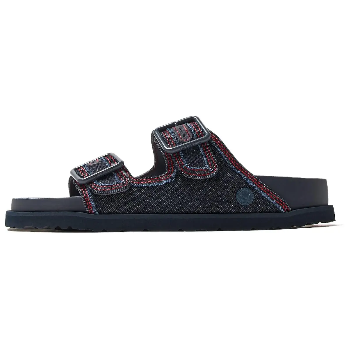 Birkenstock Slip Resistant Slide Slippers Unisex Black Red