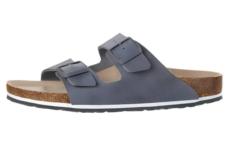 Birkenstock Arizona Rubber Sole EVA Slip Resistant Slide Slippers Men's Desert Earth Gray