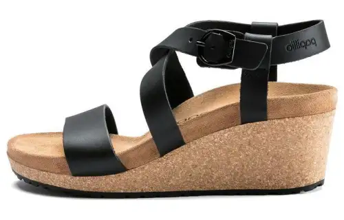 Birkenstock Leather One Strap Sandals Women's Black
