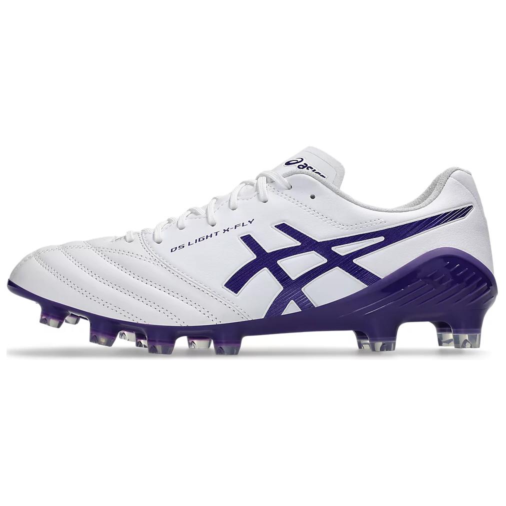 Asics DS LIGHT X FLY 5 Artificial Turf, Natural Grass Soccer Shoes Men’s White Purple