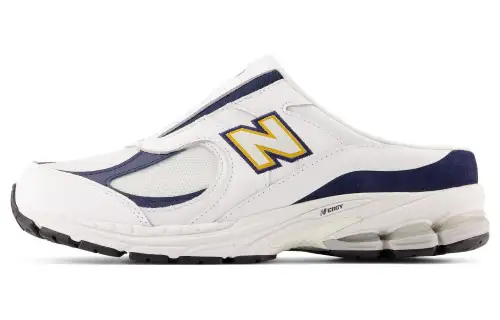 New Balance 2002R Mule White Navy Blue