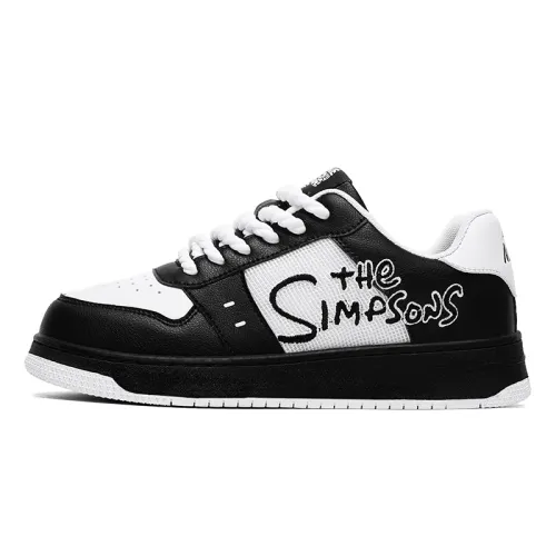 The Simpsons Leather Abrasion Resistant Breathable Low top Skateboard Shoes Unisex
