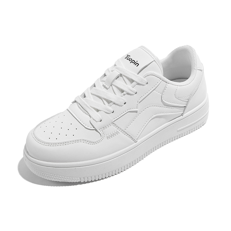 TUOPIN Maris Sal Milk Synthetic Leather Breathable Height Increasing Low top Skateboard Shoes Women's