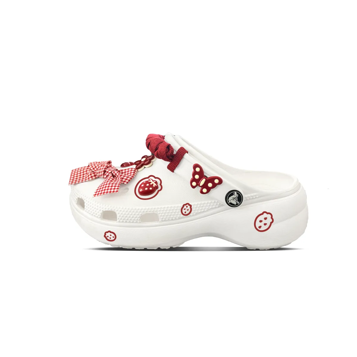 Crocs Classic Clog Berry Frozen Dessert EVA Clogs Unisex Red