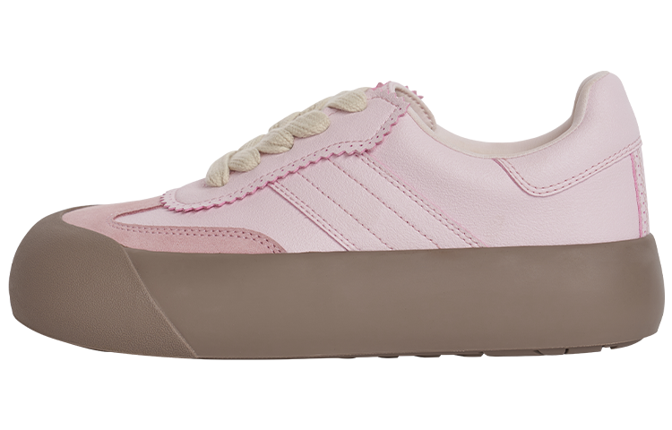 GOOD BAI DUM Pompompurin Platform Casual Shoes Split Cow Leather, Artificial Leather Comfortable Low top