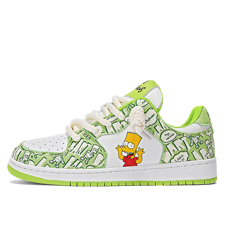 The Simpsons Low top Skateboard Shoes Unisex
